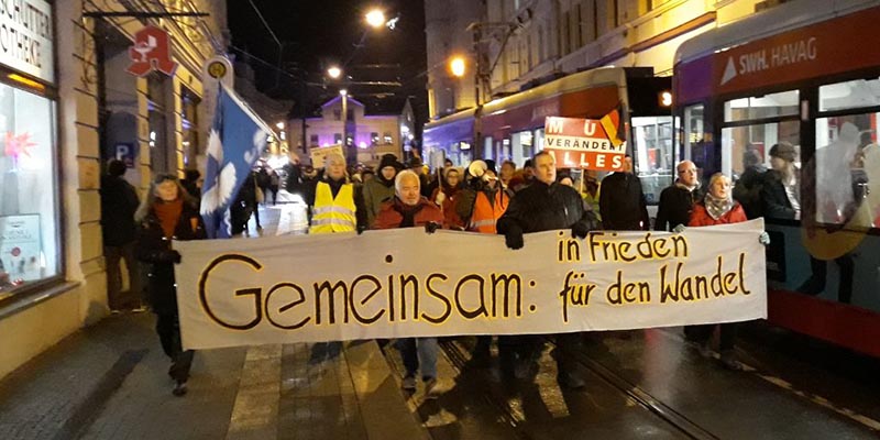 Montagsdemo am 19.12.2022